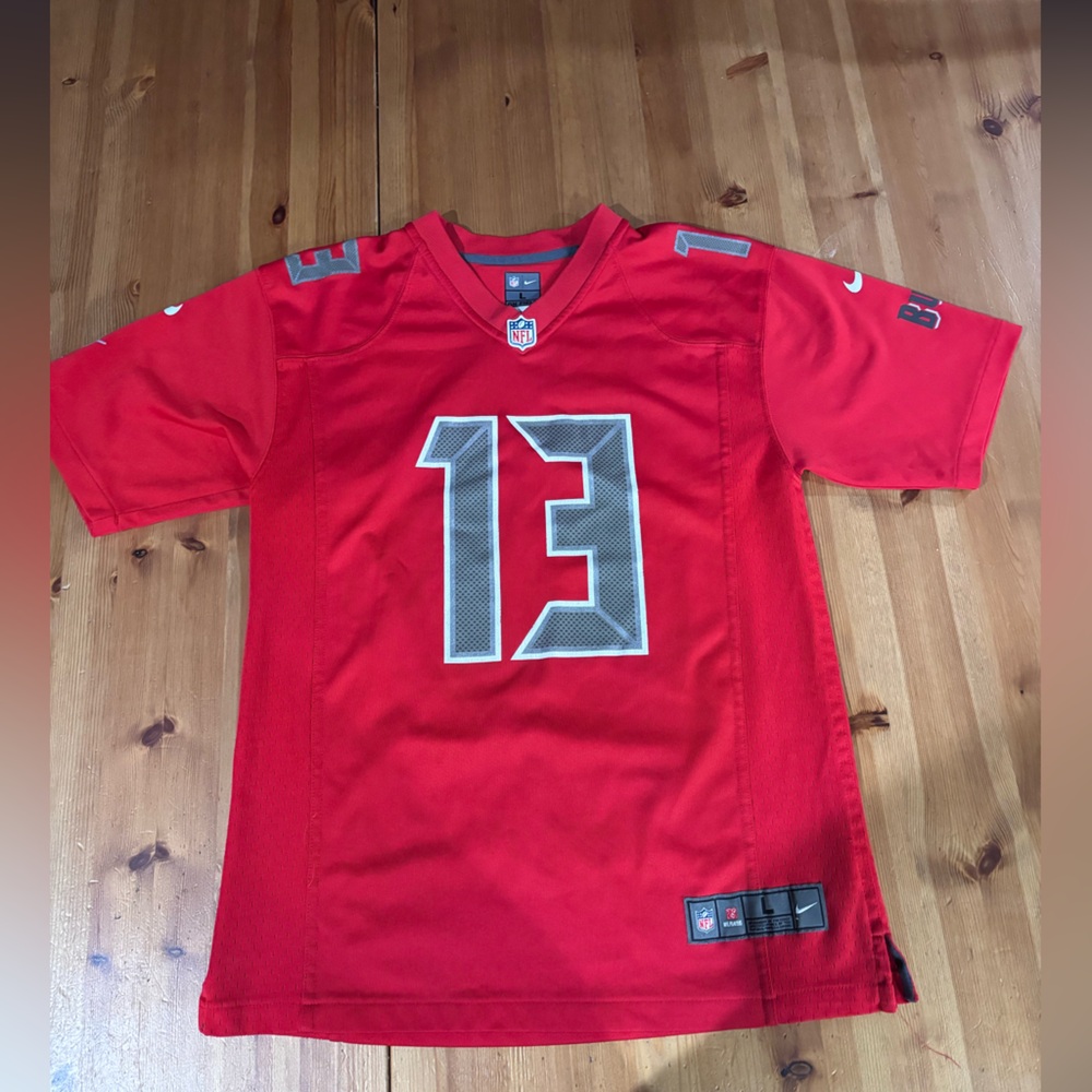 NFL Red Kids Jersey with Gray Number 13